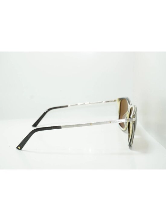 CARTIER CT0104SA 003 Olive Green / Military Green Acetate Sunglasses France Desi main image 5